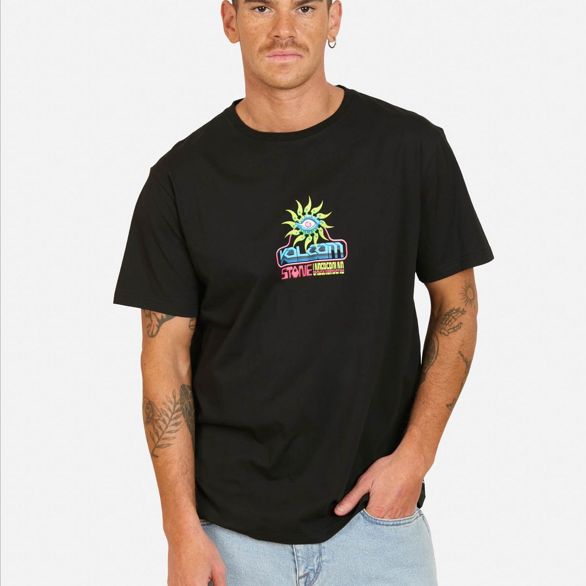 VOLCOM - Polera MC Reallity Fab Negro Hombre Volcom