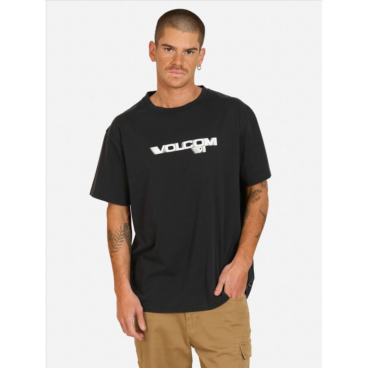 VOLCOM - Polera MC Long Time Negro Hombre Volcom