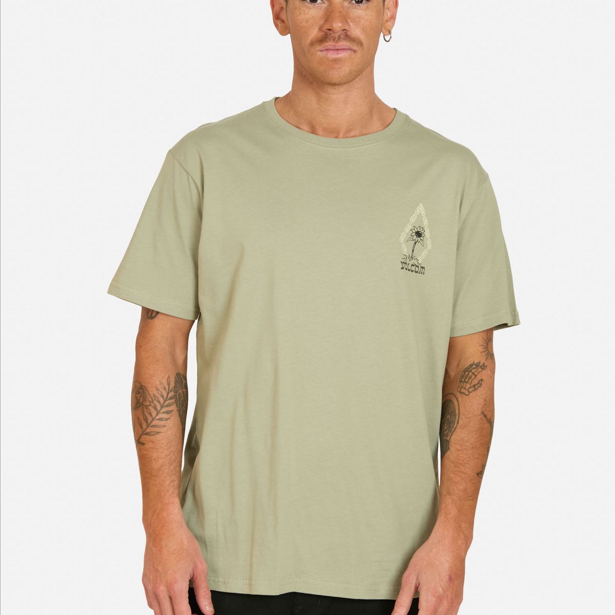VOLCOM - Polera MC Perseverance Verde Hombre Volcom