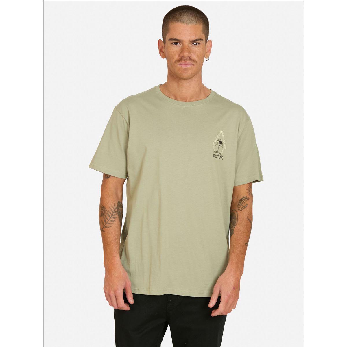 VOLCOM - Polera MC Perseverance Verde Hombre Volcom
