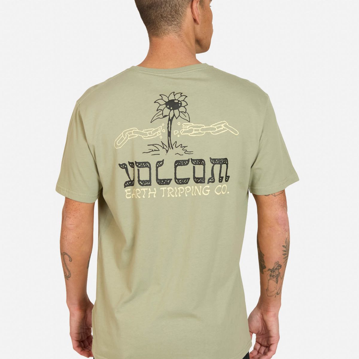 VOLCOM - Polera MC Perseverance Verde Hombre Volcom