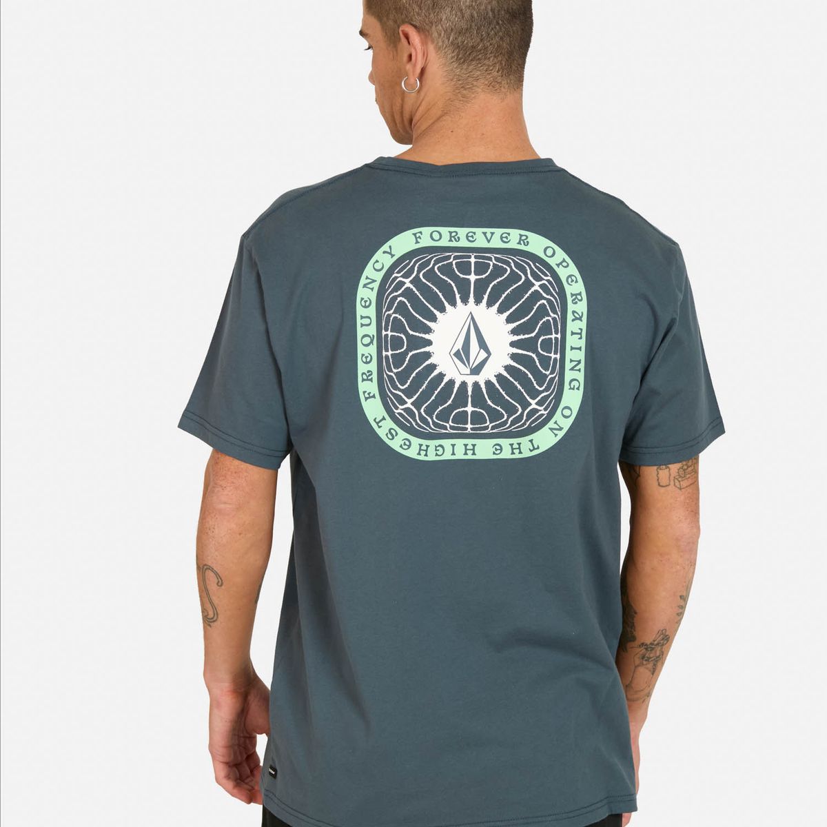 VOLCOM - Polera MC Frequency Azul Hombre Volcom