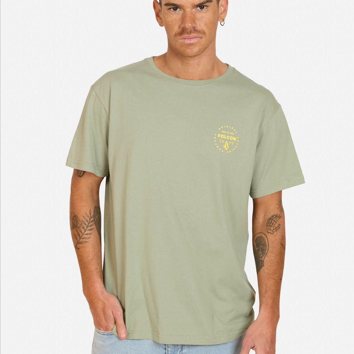 VOLCOM - Polera MC Mortis Verde Hombre Volcom