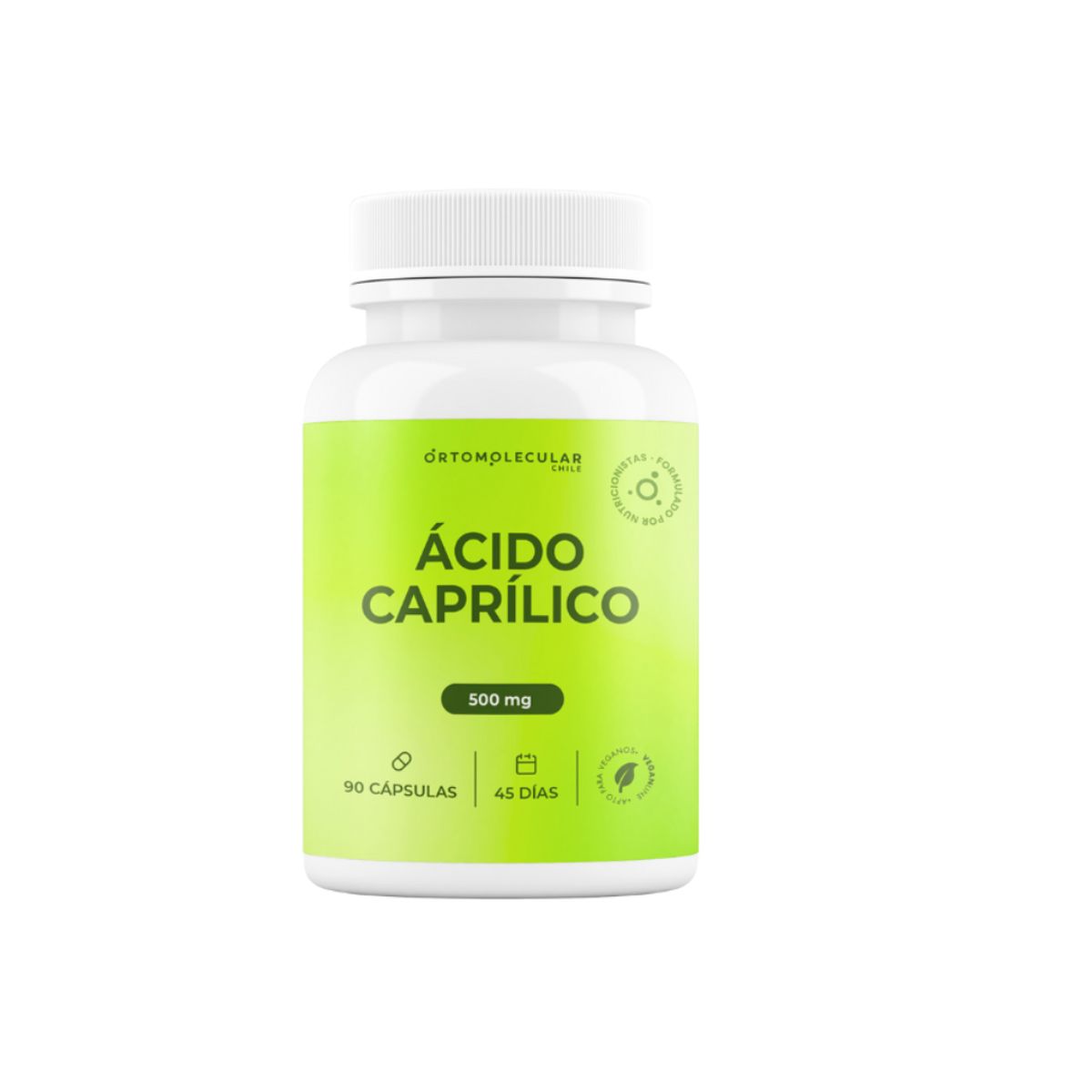 ORTOMOLECULAR - Pack x 3 Acido Caprilico 500mg 90 Capsulas Ortomolecular
