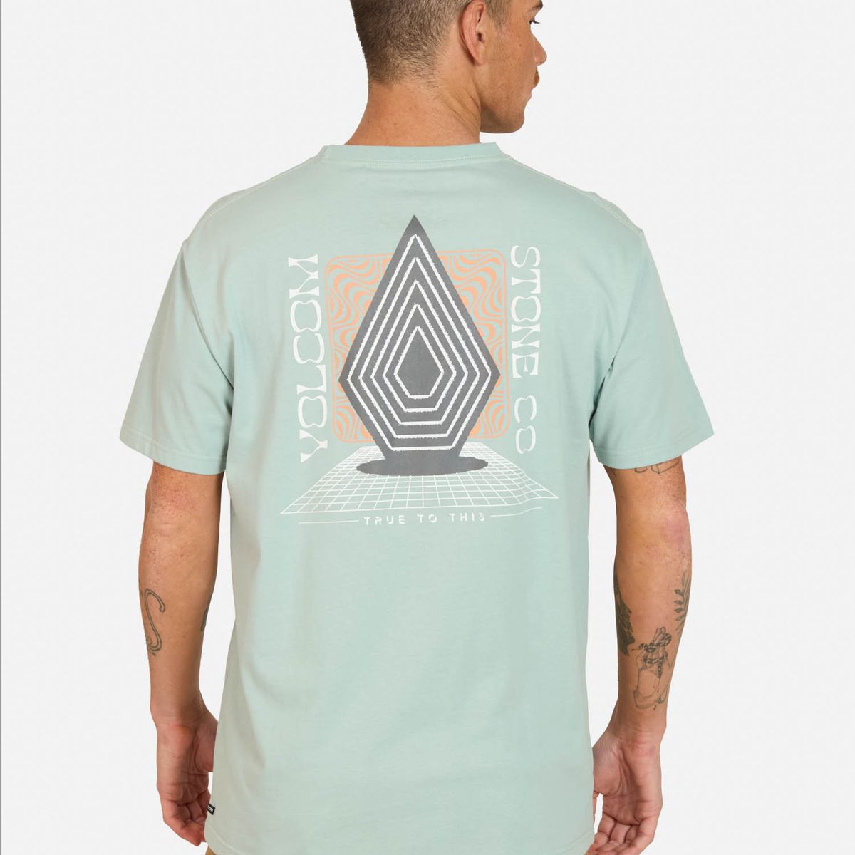 VOLCOM - Polera MC Plated Azul Hombre Volcom