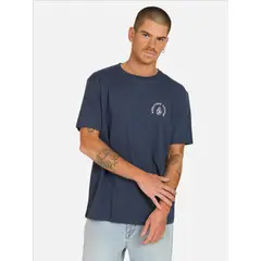 VOLCOM - Polera MC Push Azul Hombre
