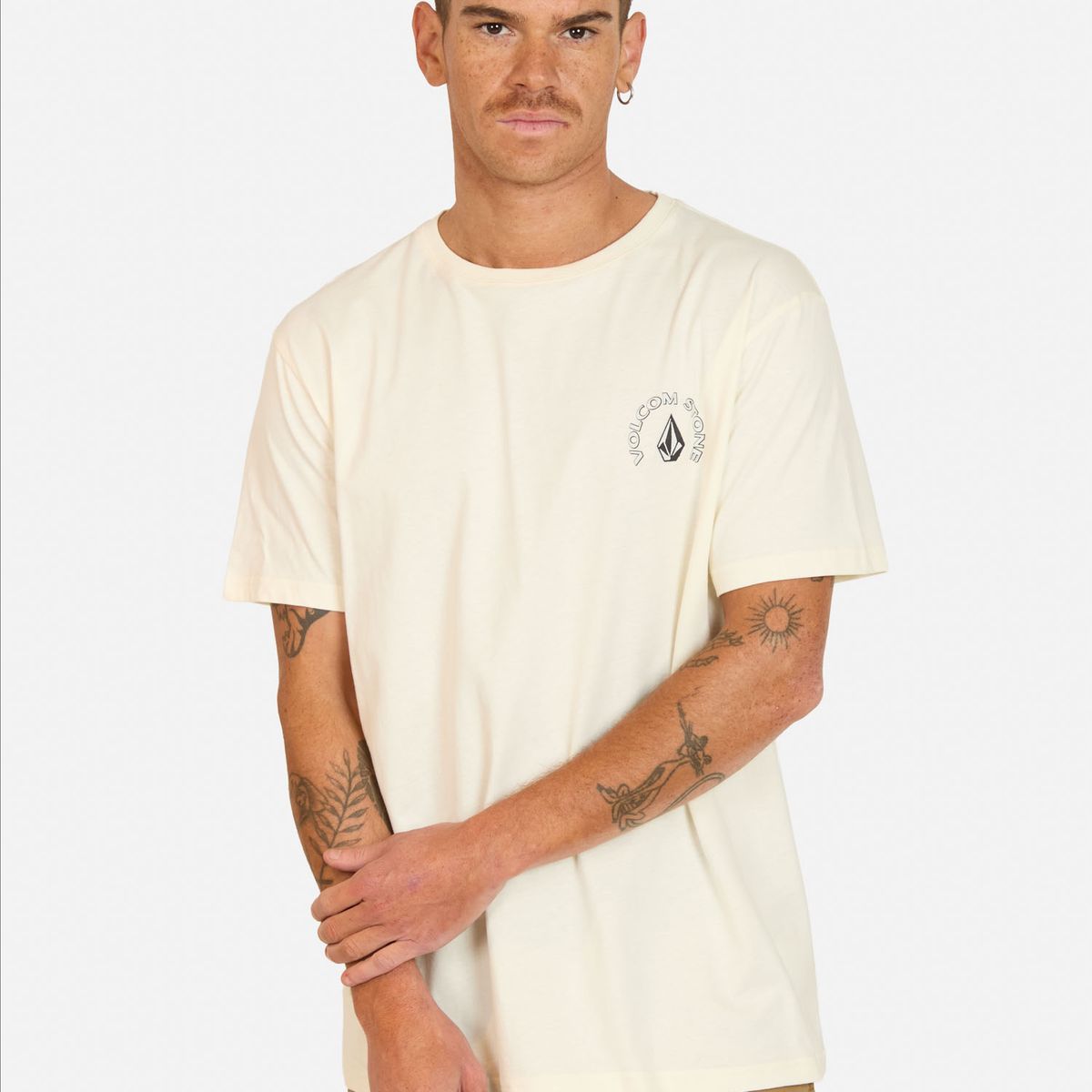 VOLCOM - Polera MC Push Beige Hombre Volcom