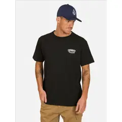 VOLCOM - Polera MC Push Negro Hombre