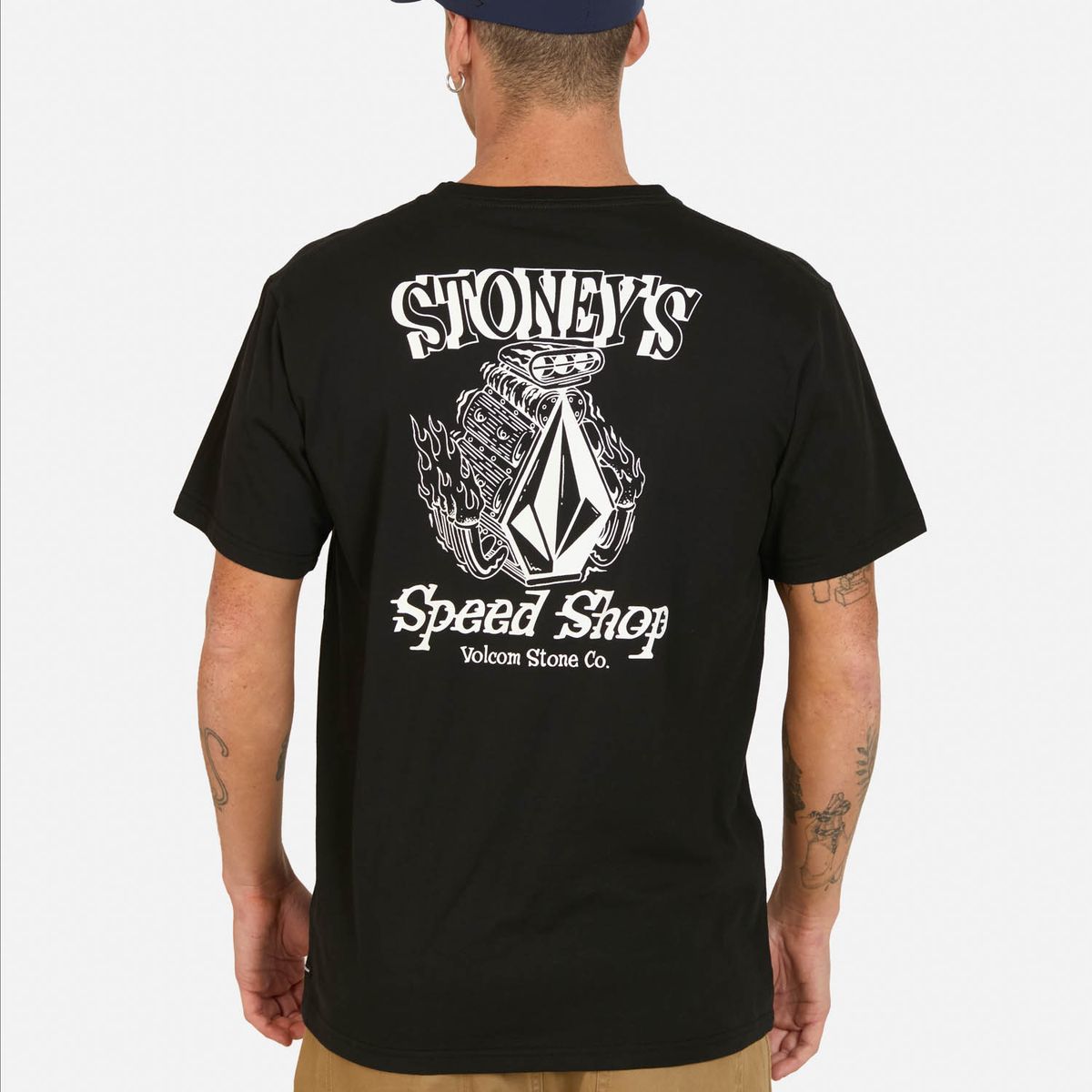 VOLCOM - Polera MC Push Negro Hombre Volcom