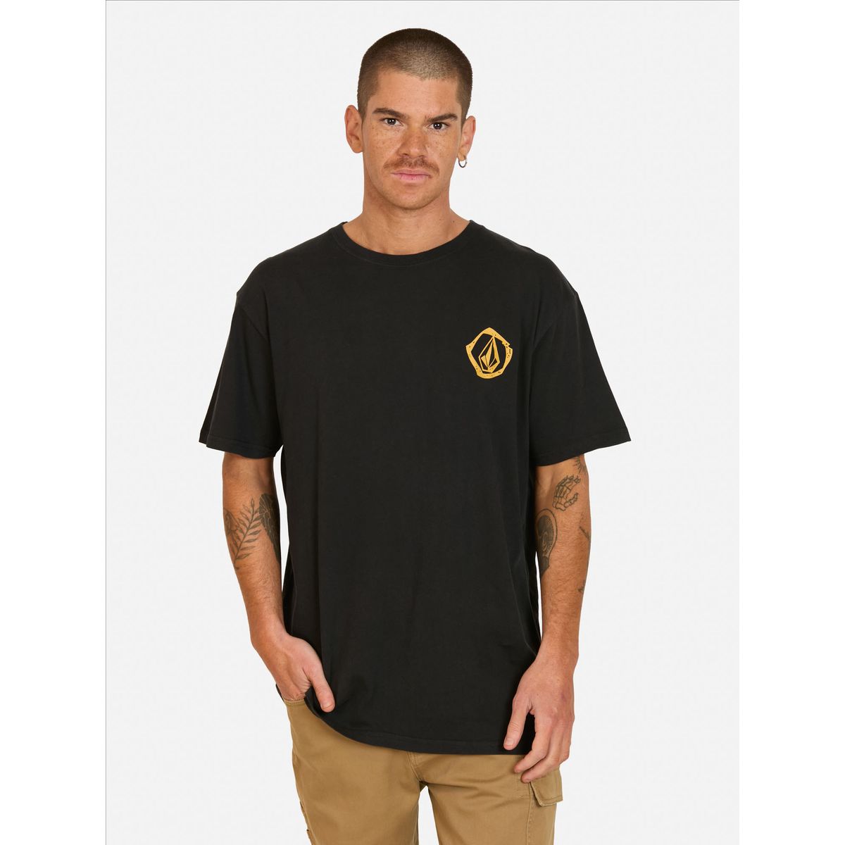 VOLCOM - Polera MC Wavy Negro Hombre Volcom - Negro