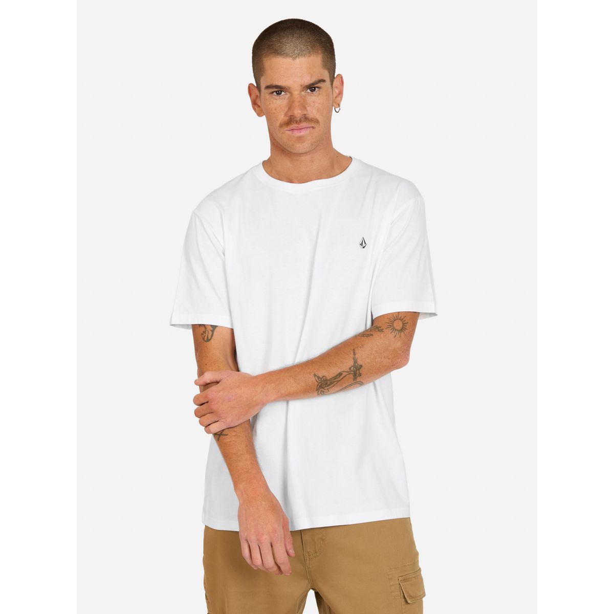 VOLCOM - Polera MC Workwear Blanco Hombre Volcom - Blanco