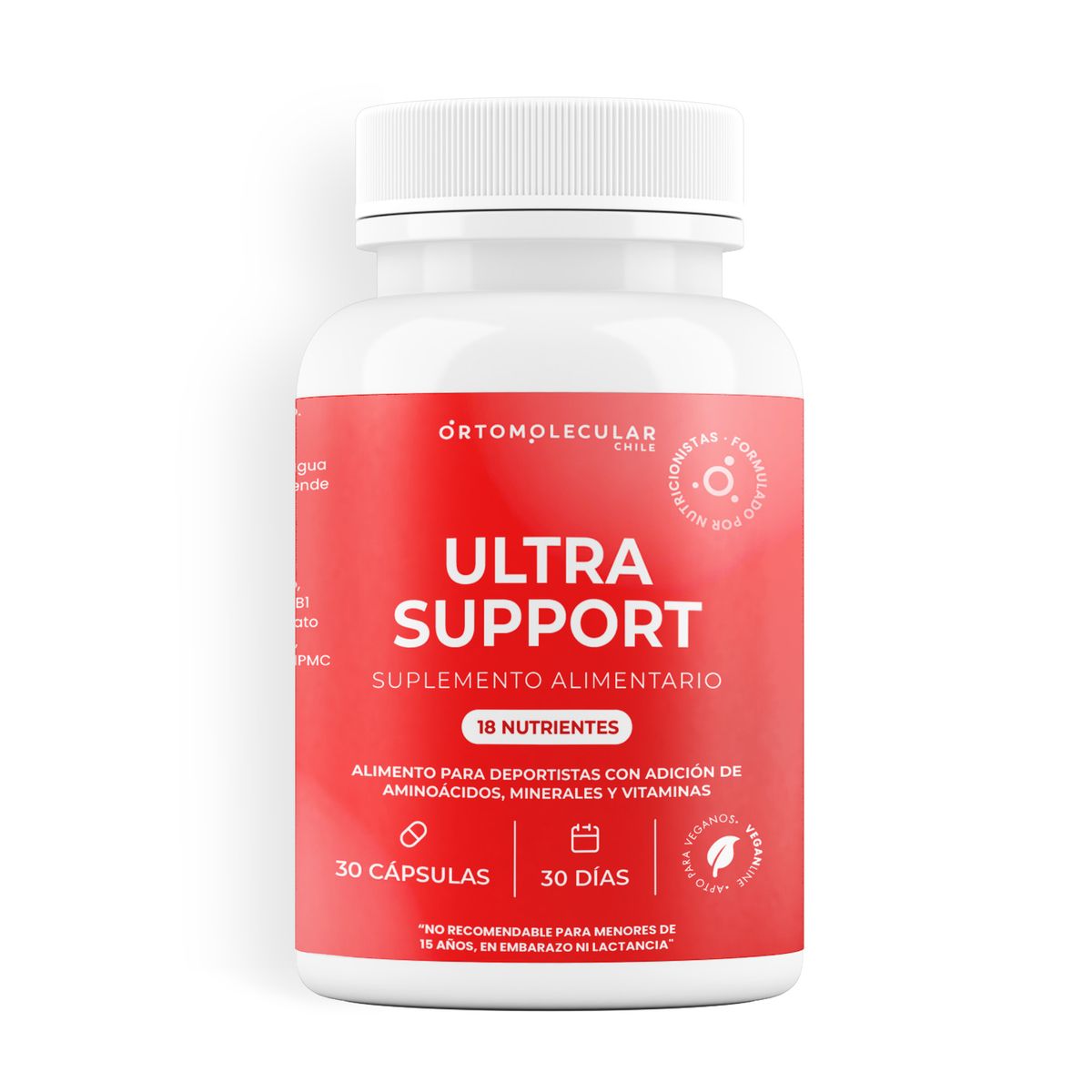 ORTOMOLECULAR - Pack x 2 Ultra Support Vegano 30 Capsulas Ortomolecular