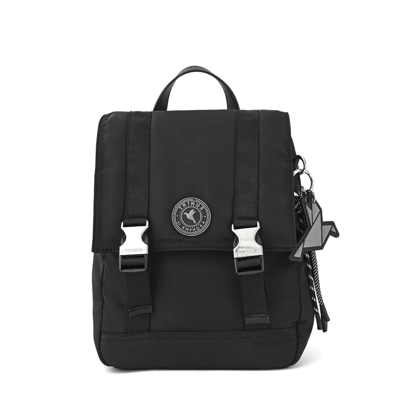 TRINUS - Mochila Mediana Ariel Negro