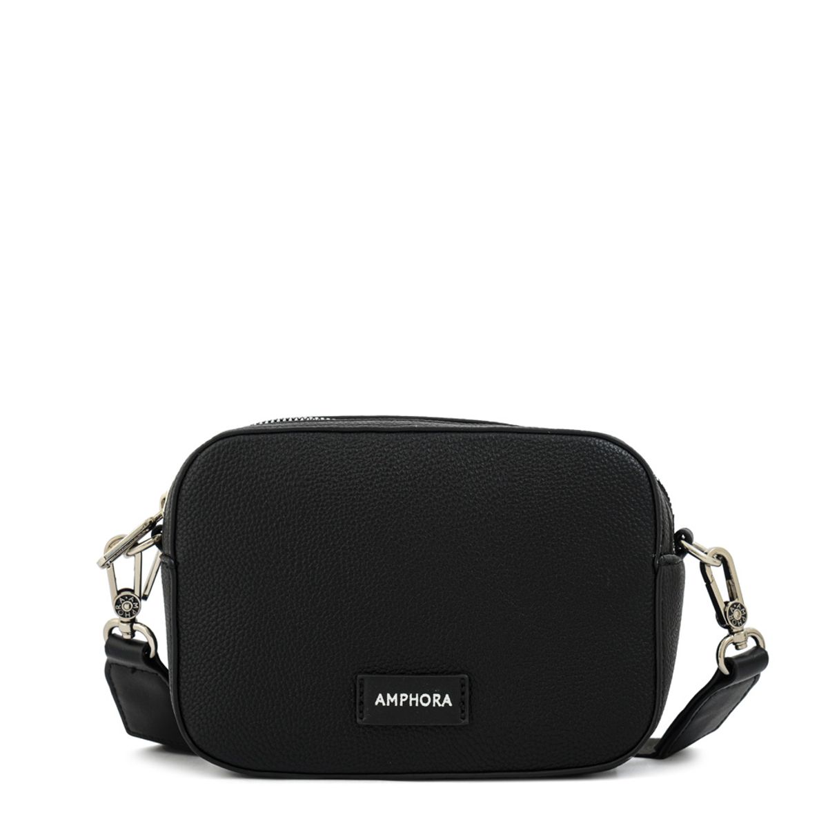 AMPHORA - Cartera bandolera marguerite mediana negro especial