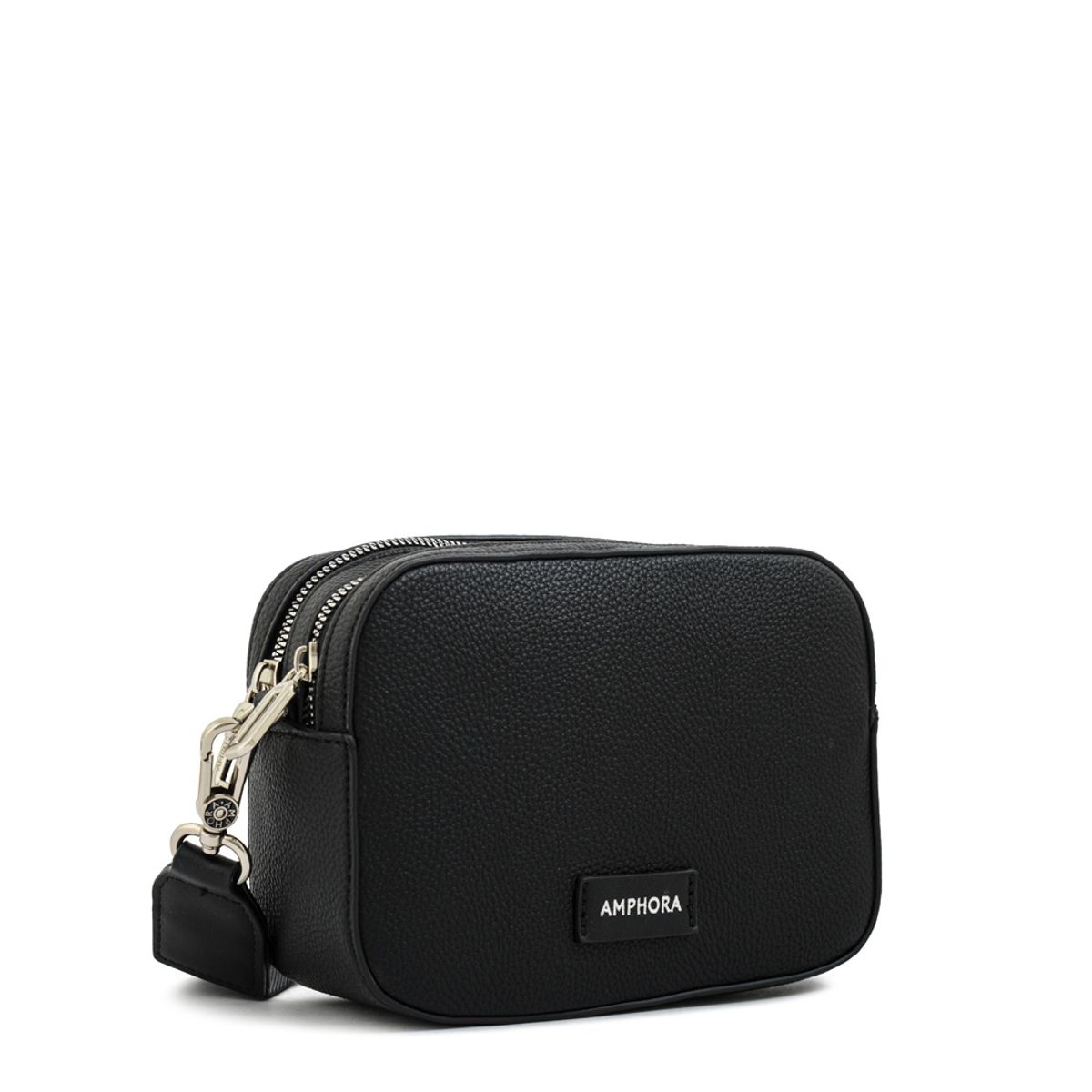 AMPHORA - Cartera bandolera marguerite mediana negro especial