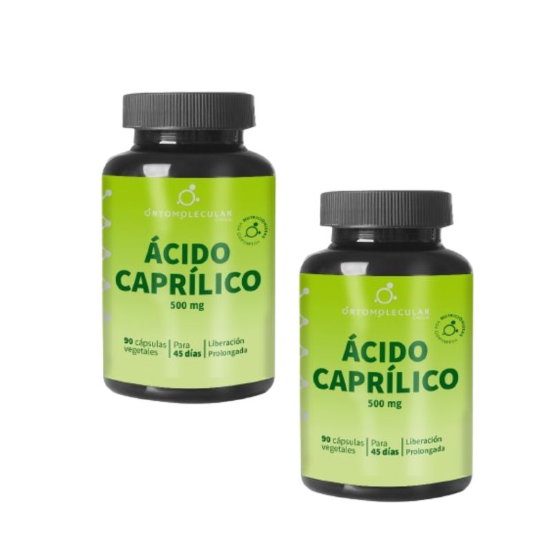 ORTOMOLECULAR - Pack x 2 Acido Caprílico 500mg 90 Capsulas Ortomolecular