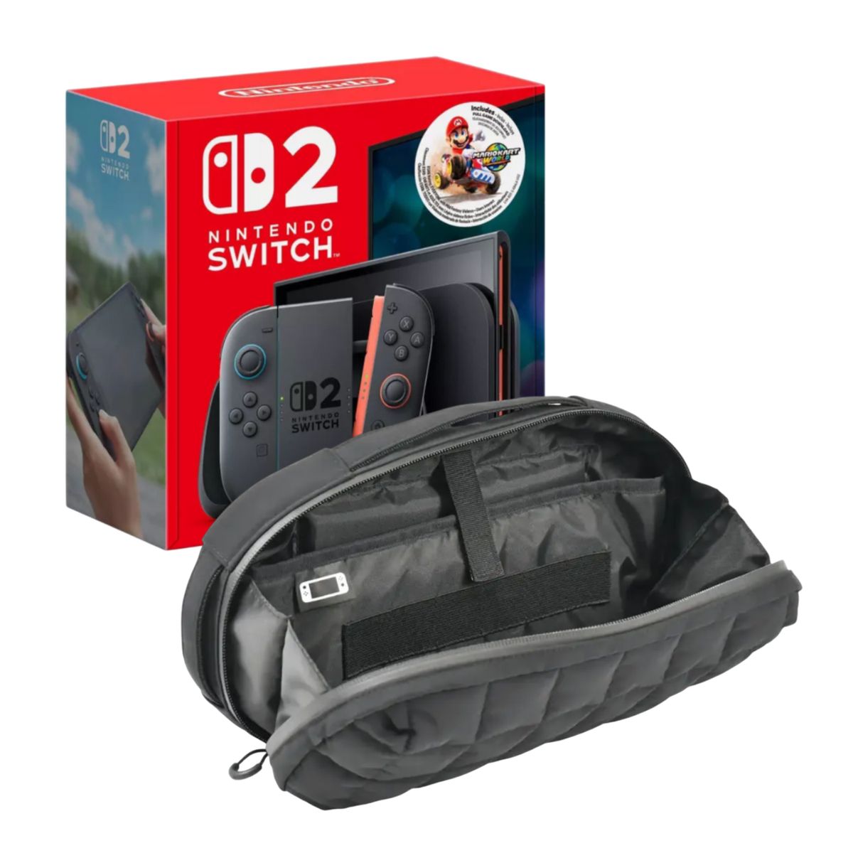 NINTENDO - Nintendo Switch 2 Bundle Mario Kart World + Estuche Puff