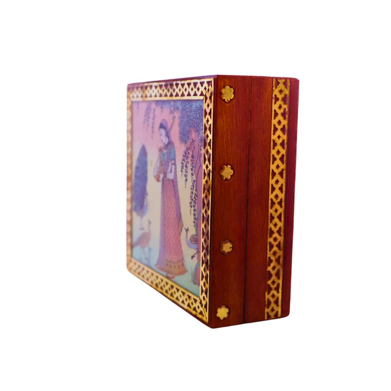 GENERICO - caja madera joyero Mujer Rajastani