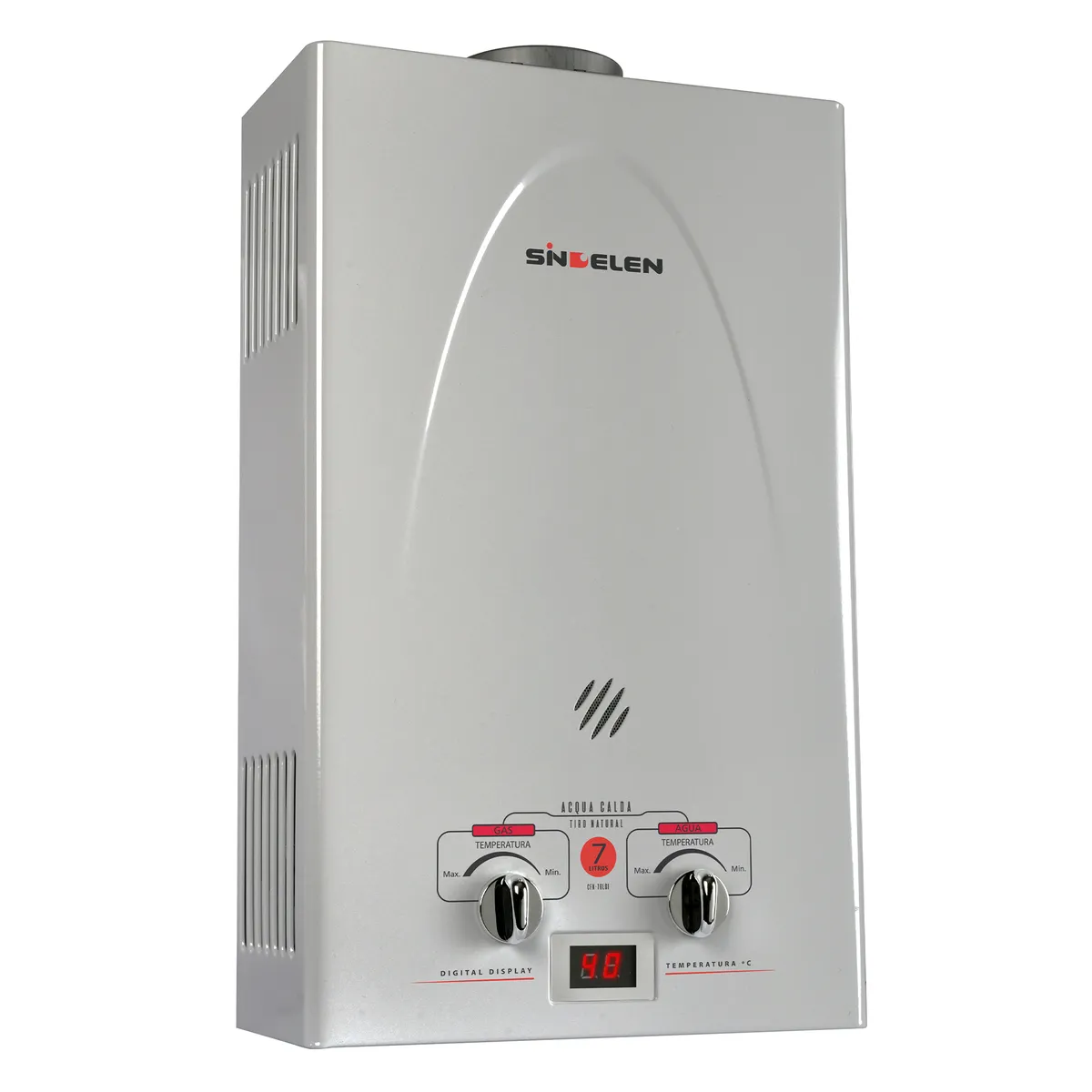 SINDELEN - Calefont 7 Litros Gas Licuado Tiro natural CFN-7GLSI