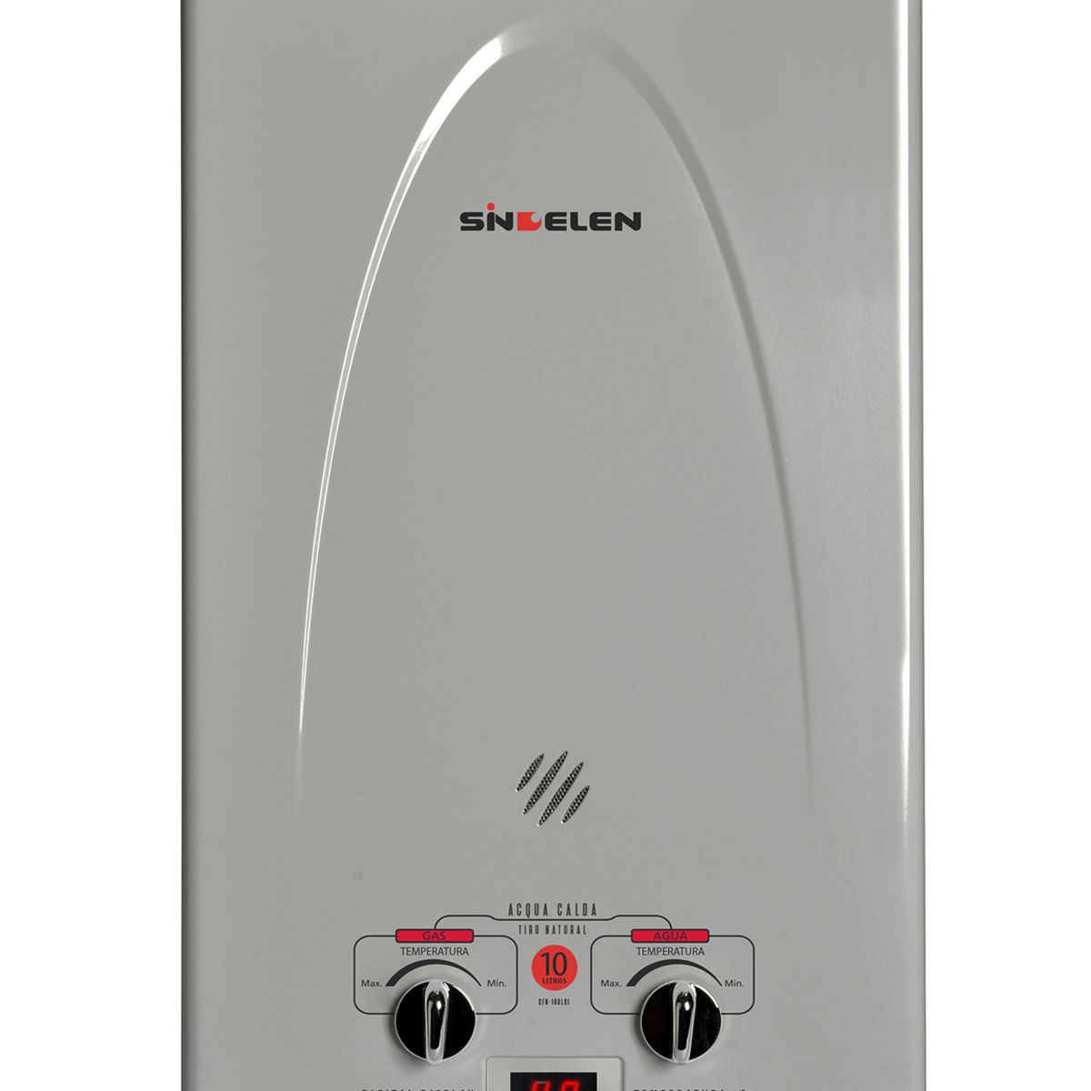SINDELEN - Calefont 10 Litros Gas Licuado Tiro natural CFN-10GLSI