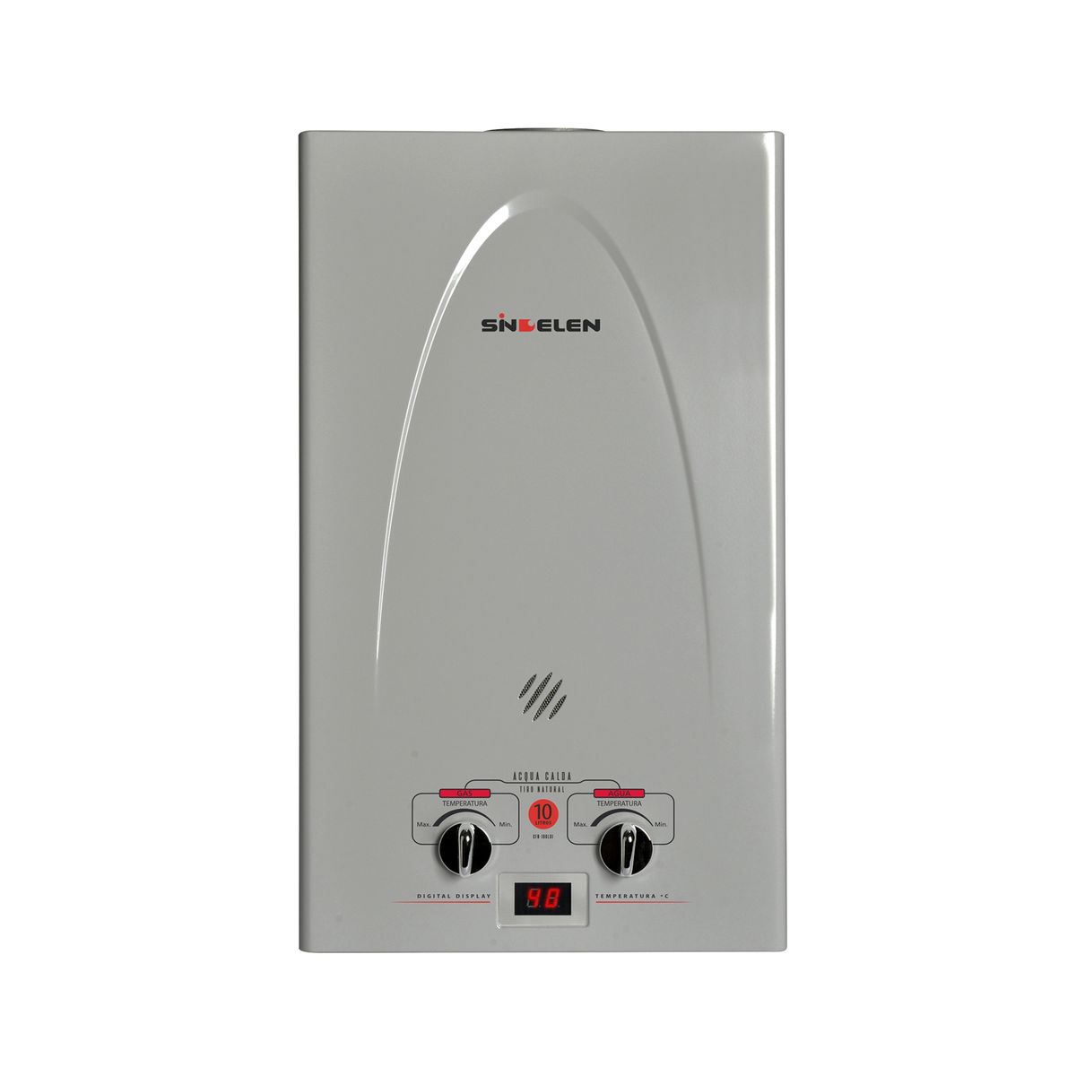 SINDELEN - Calefont 10 Litros Gas Licuado Tiro natural CFN-10GLSI