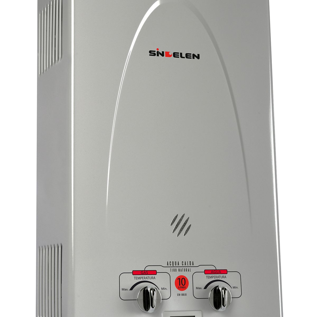 SINDELEN - Calefont 10 Litros Gas Licuado Tiro natural CFN-10GLSI