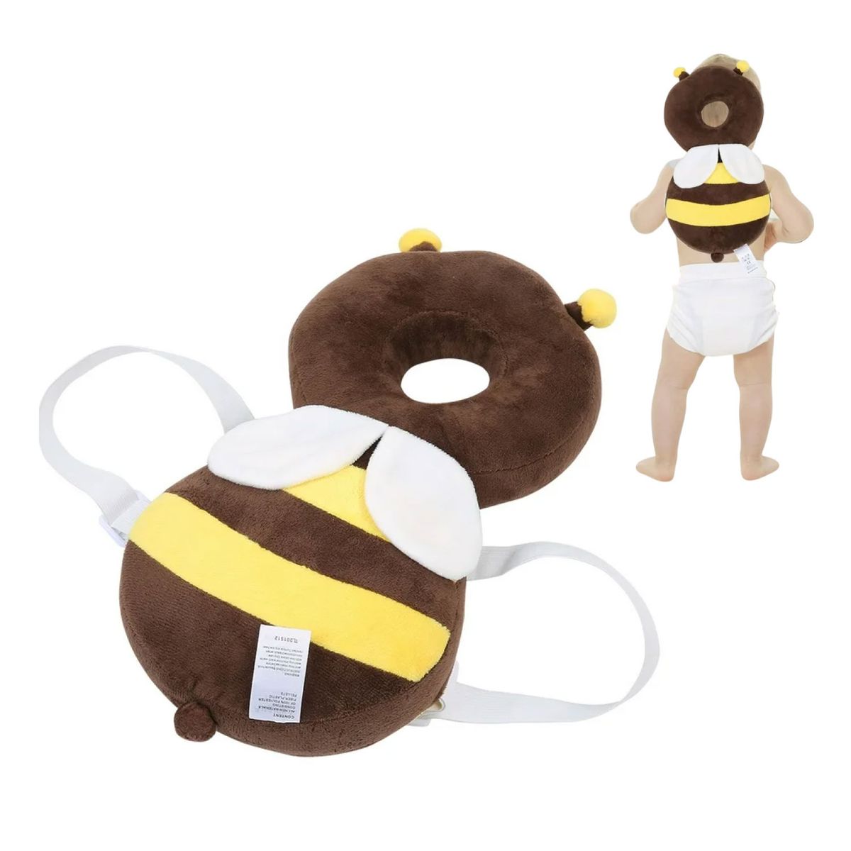 MUNDO ONLINE - Mochila Protectora Cabeza Bebes Cojin Antigolpes Abejita