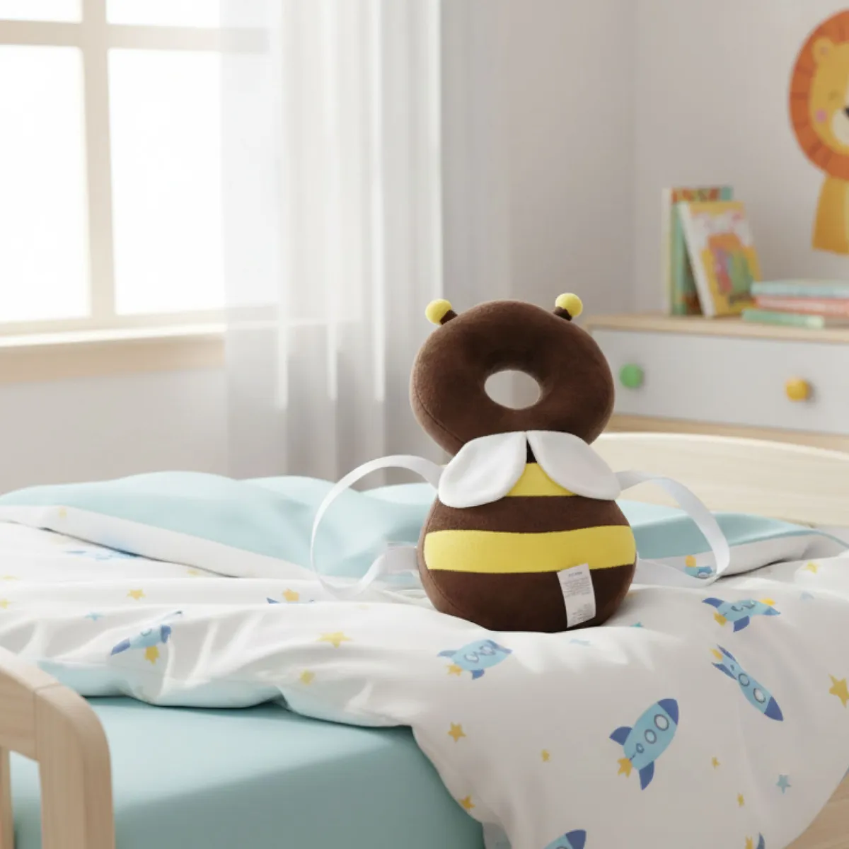 MUNDO ONLINE - Mochila Protectora Cabeza Bebes Cojin Antigolpes Abejita