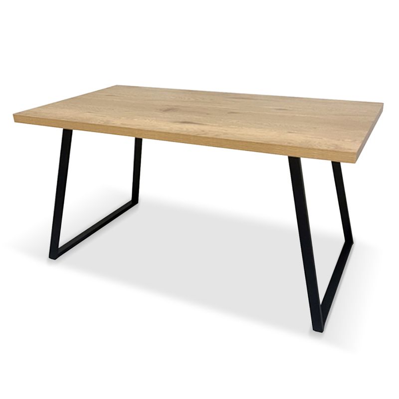 NOVAHUS - Mesa de comedor 75x80x150 Metal Madera