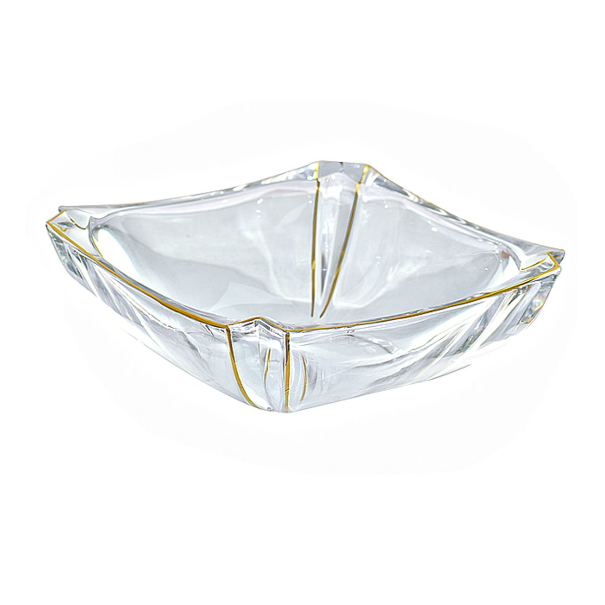 MSA MUEBLES SANTA ANA - Centro de Mesa Rectangular Frederick Gold 27 cm