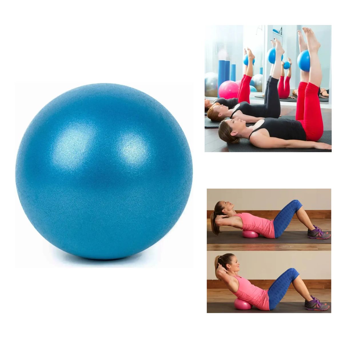 GENERICO - Pelota De Yoga/pilates/fisioterapia De 25 Cm Azul