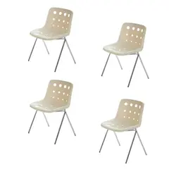 LUBABYCAS - Set 4 Sillas De Comedor PP Swiss Crema By