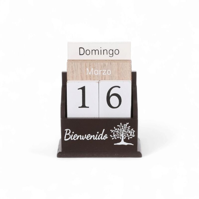 HOMEY - Calendario de madera Decorativo para hogar oficina