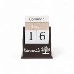 HOMEY - Calendario de madera Decorativo para hogar oficina