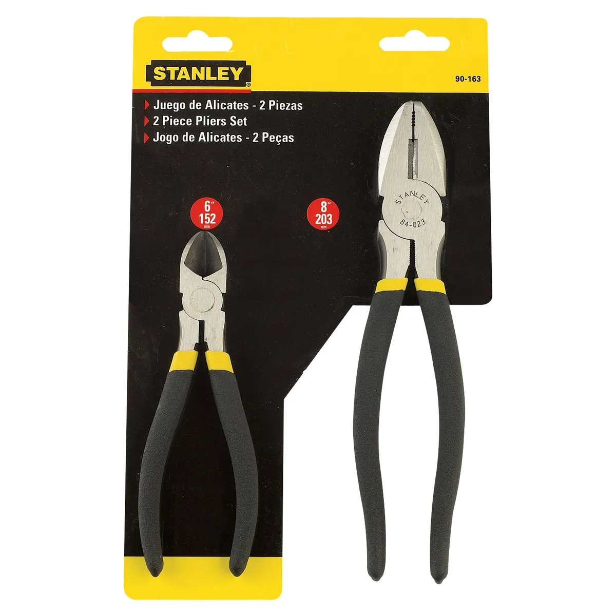 STANLEY - Juego de 2 alicates 6” y 8” STANLEY 90-163LA