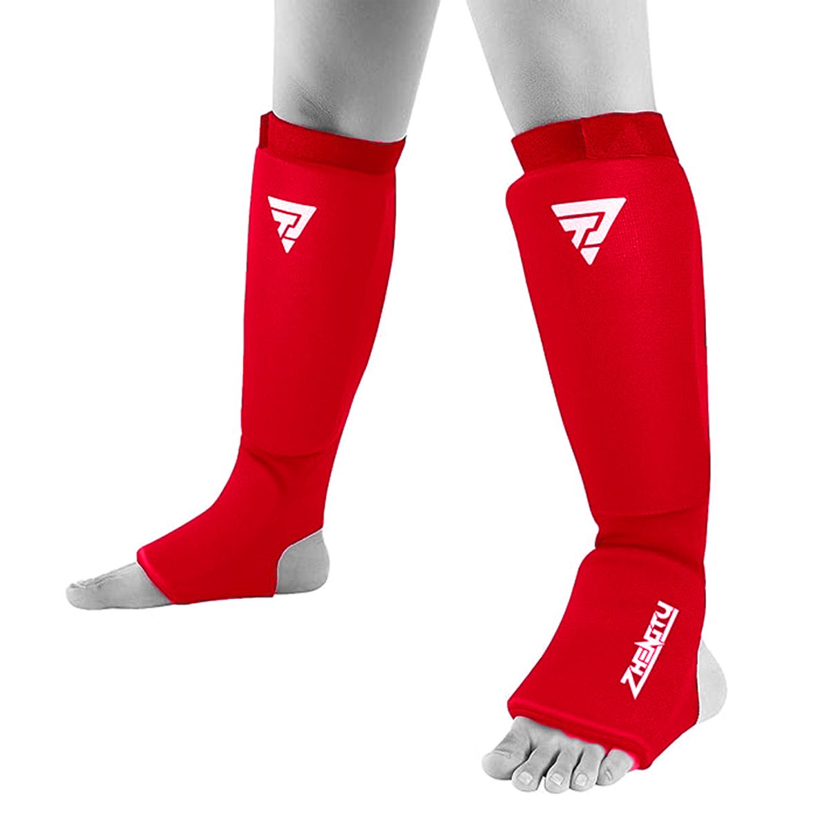 IMPOPLANET - CANILLERA GEL IMPACT PARA ARTES MARCIALES ROJO TALLA S