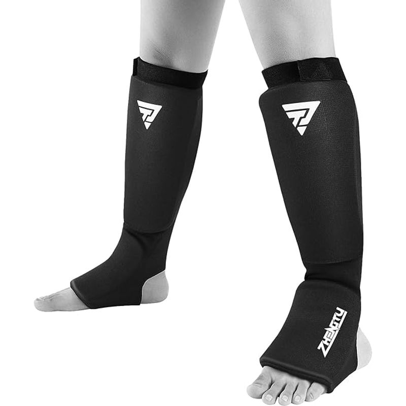 IMPOPLANET - CANILLERA GEL IMPACT NEGRO PARA ARTES MARCIALES TALLA M