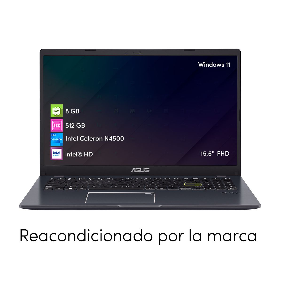 ASUS - Notebook Asus Vivobook Go Celeron 8GB 512GB SSD 15.6 FHD Win11