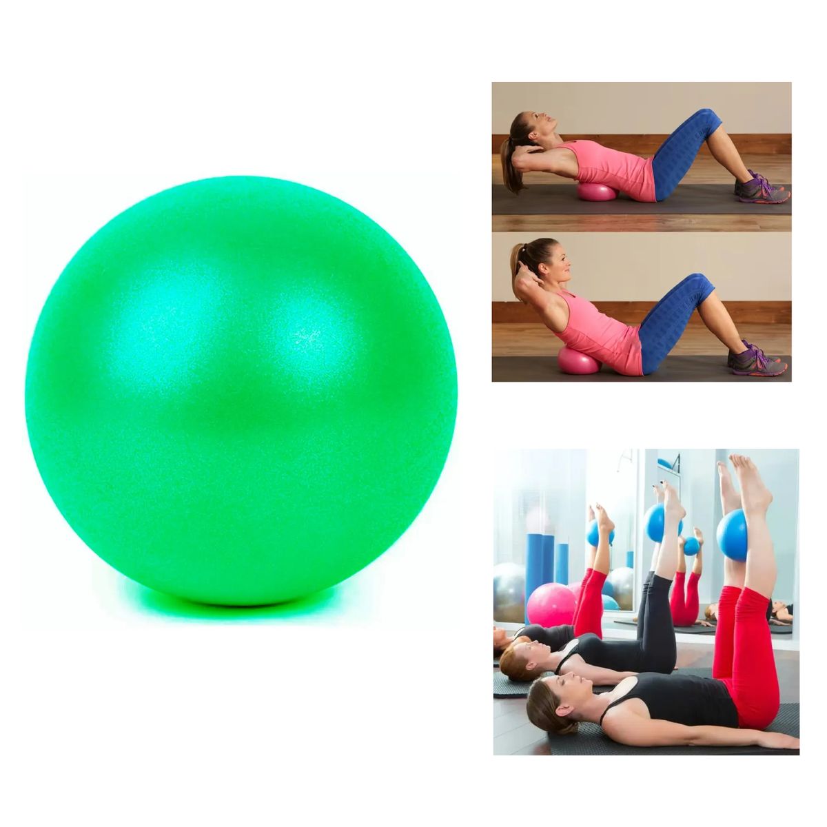 GENERICO - Pelota De Yoga/pilates/fisioterapia De 25 Cm Verde