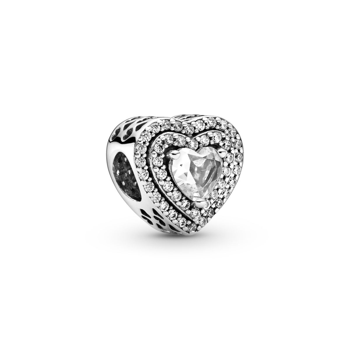 PANDORA - Charm Corazones Brillantes Nivelado Mujer Pandora