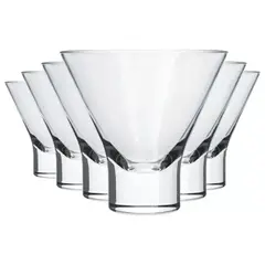 NADIR - Set 6 Vasos Coctel Ilhabela 180mL Transparente Premium