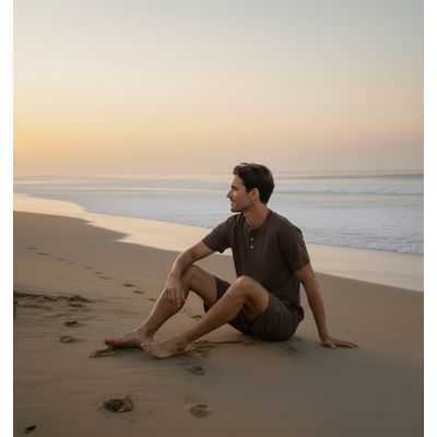 Imagen 2 del producto Set Pijama Corto Hombre 100% Bambú Ultrasuave