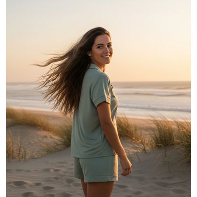 Imagen 2 del producto Set Pijama Corto Mujer 100% Bambú Ultrasuave