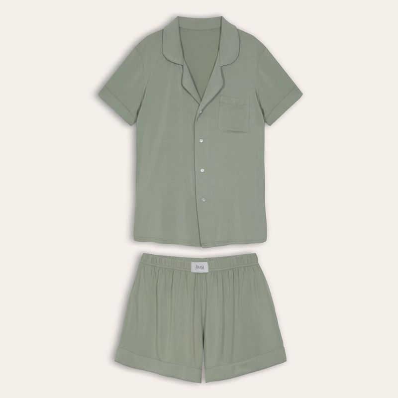 HYPNOS - Set Pijama Corto Mujer 100% Bambú Ultrasuave