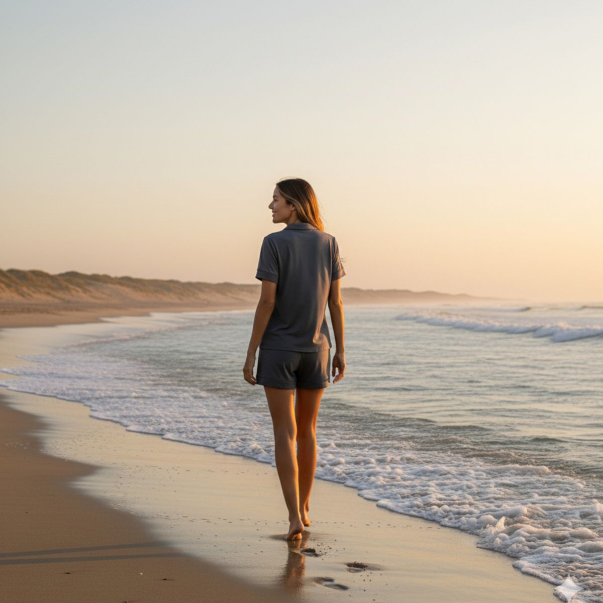 HYPNOS - Set Pijama Corto Mujer 100% Bambú Ultrasuave