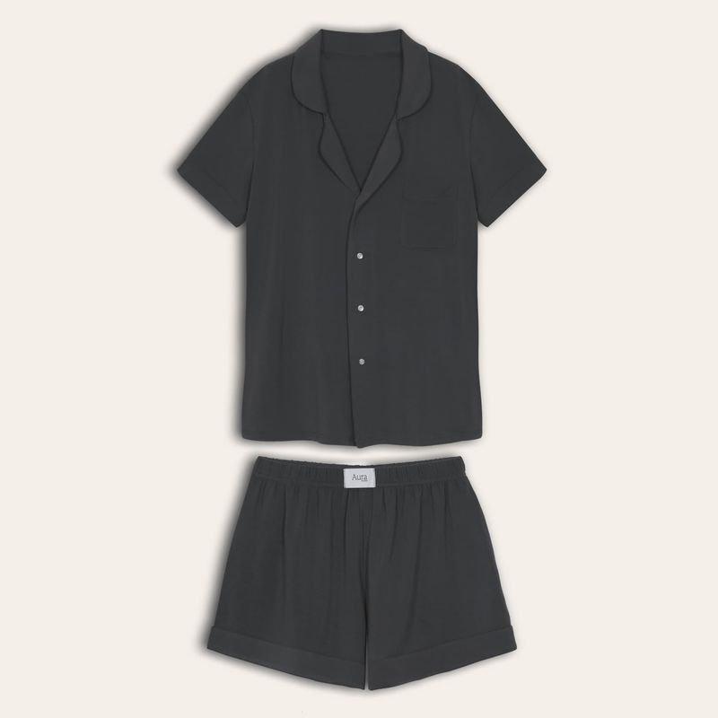 HYPNOS - Set Pijama Corto Mujer 100% Bambú Ultrasuave
