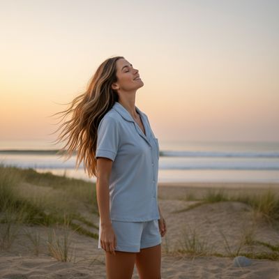 Imagen 2 del producto Set Pijama Corto Mujer 100% Bambú Ultrasuave