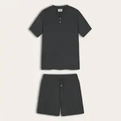 HYPNOS - Set Pijama Corto Hombre 100% Bambú Ultrasuave