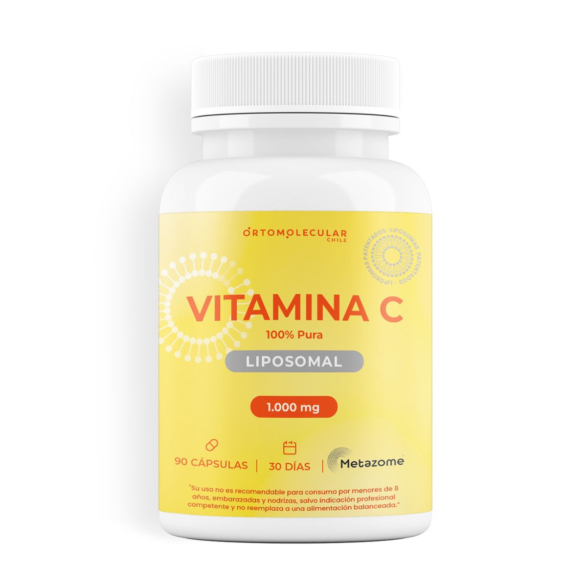 ORTOMOLECULAR - Pack x2 Vitamina C Liposomal 1000mg 90 Capsulas Ortomolecular