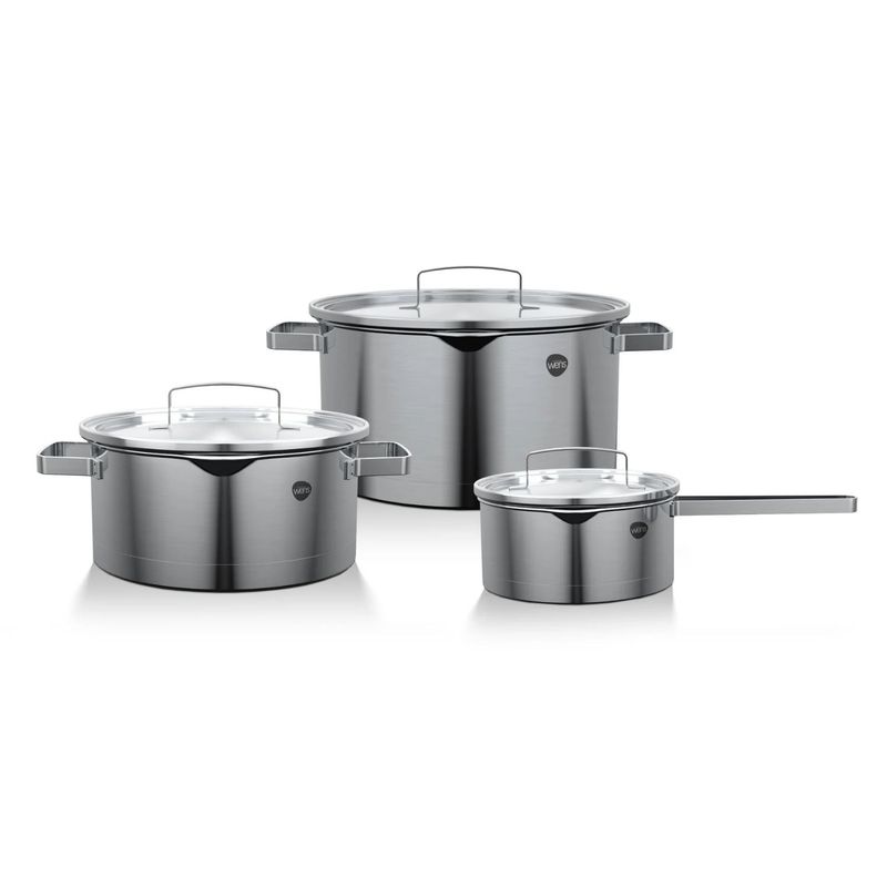 WENS - Batería Cocina Wens De 6 Piezas Acero Inoxidable 510-6SS